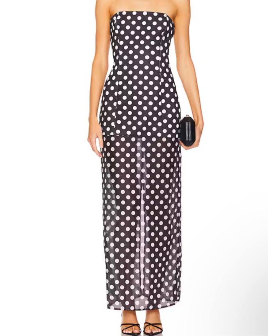 SNDYS Black And White Polka Dot Dress | Pickle