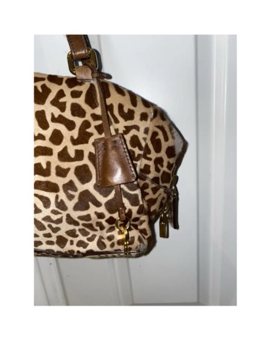 VTG Animal Print Pony Hair Prada Bag by Prada - Pickle