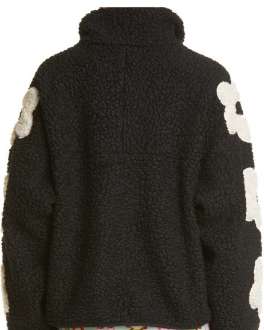 ジャケット・アウター com9uRe. Floral Fleece Jacket Sandy Liang Grass Floral Fleece Jacket | Pickle