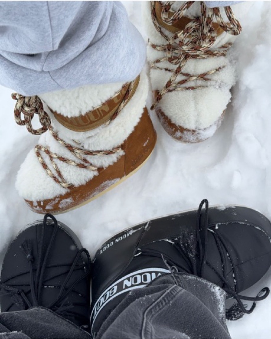 Moon Boots - Tall Suede Shearling by Moon Boot - Pickle