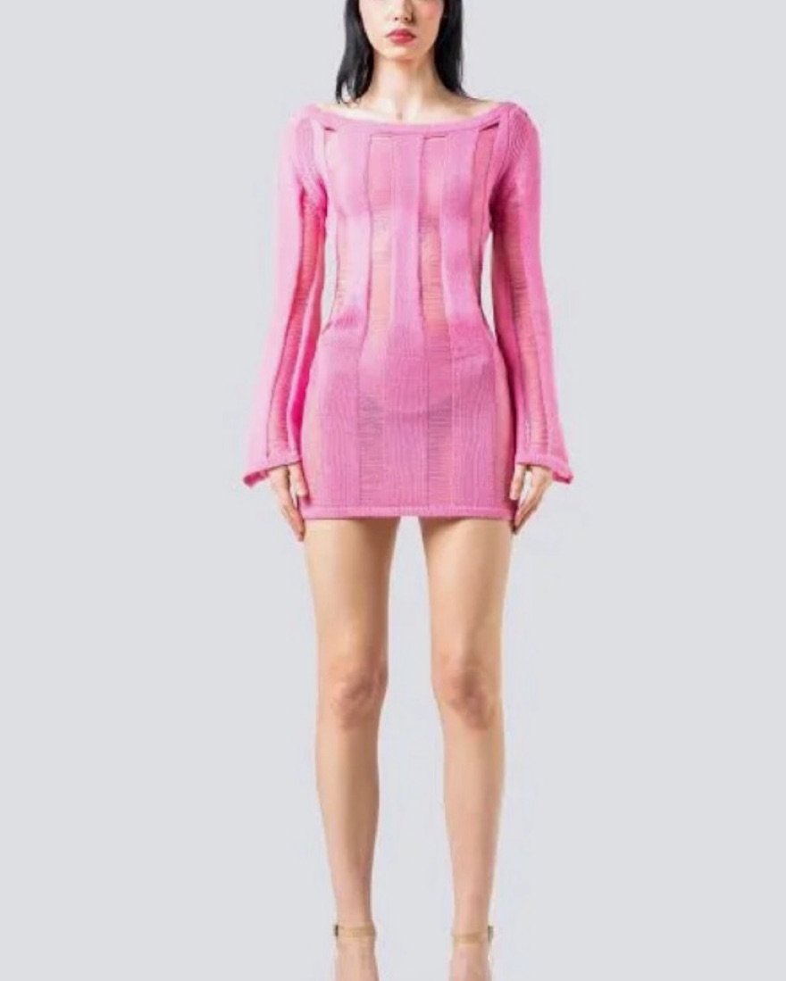 Pink Finesse Mindy Mini Dress - M/L by Finesse - Pickle