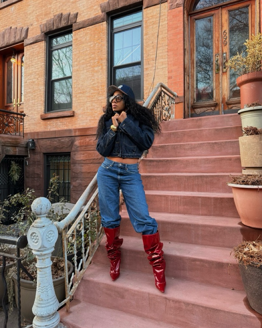 Naked Wolfe Red Crinkle Leather Boots by Naked Wolfe - Pickle