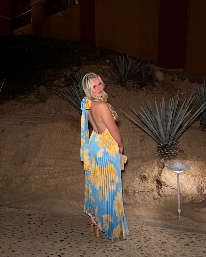 L'idée Woman Opera Gown - Jardin Blue by Lidee - Pickle