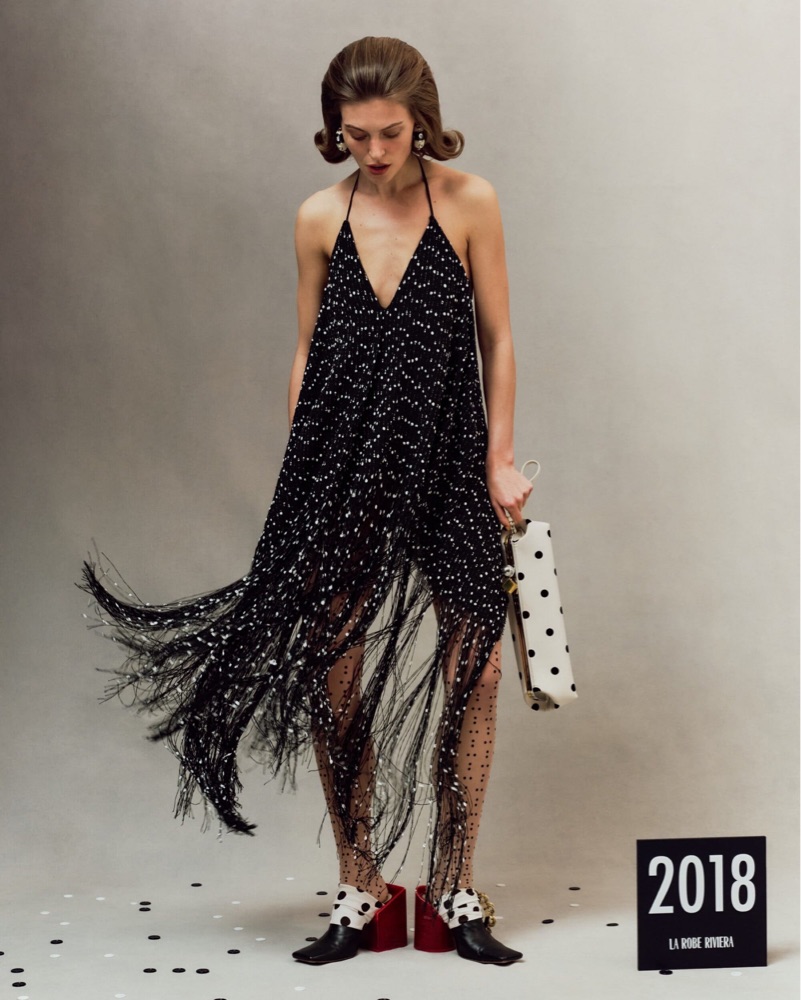 Jacquemus La Riviera Fringe Halter Dress by Jacquemus - Pickle