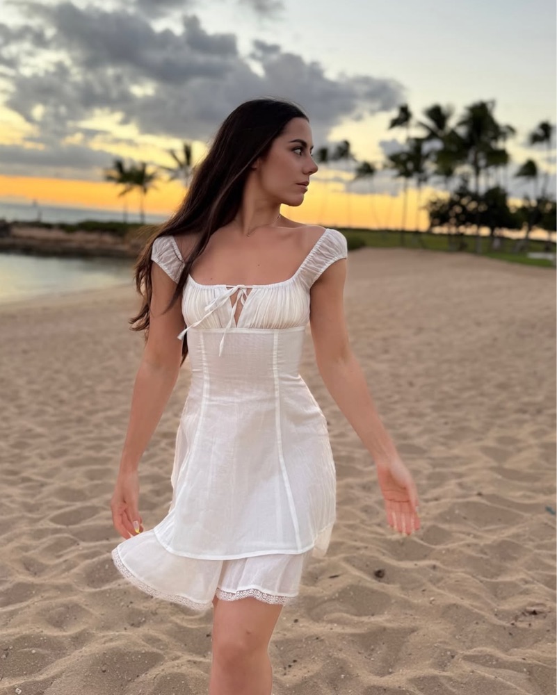 Helsa Voile Faire Mini Dress by Helsa - Pickle