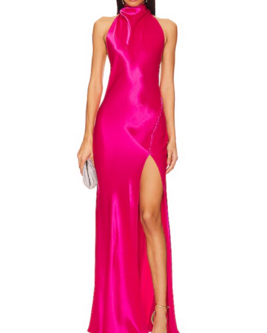 Sau Lee Penelope Dress In Fuchsia by Sau Lee - Pickle