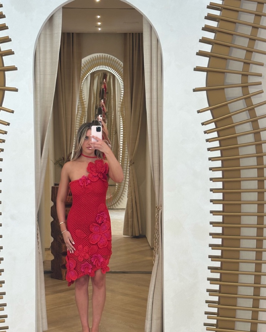 Cult Gaia Kourtney Crochet Dress by Cult Gaia - Pickle