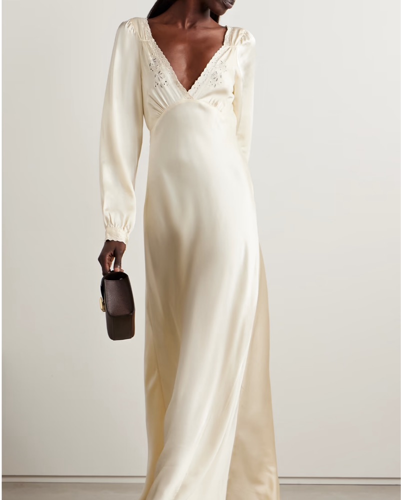 カーディガン 2way satin long gown Louiosy（ルオシー） カーディガン 「大きいサイズ」前後2wayレース