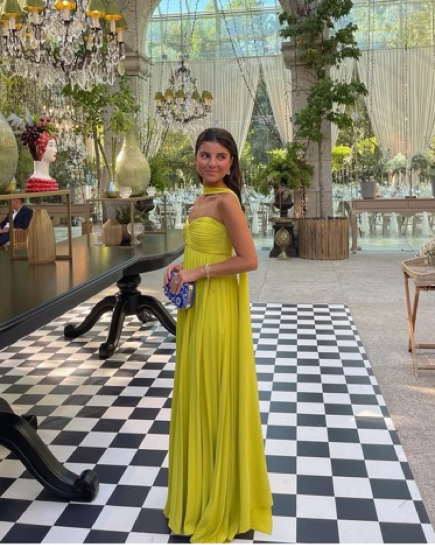 Delfi Daphne Dress XS Chartreuse by Delfi Collective - Pickle