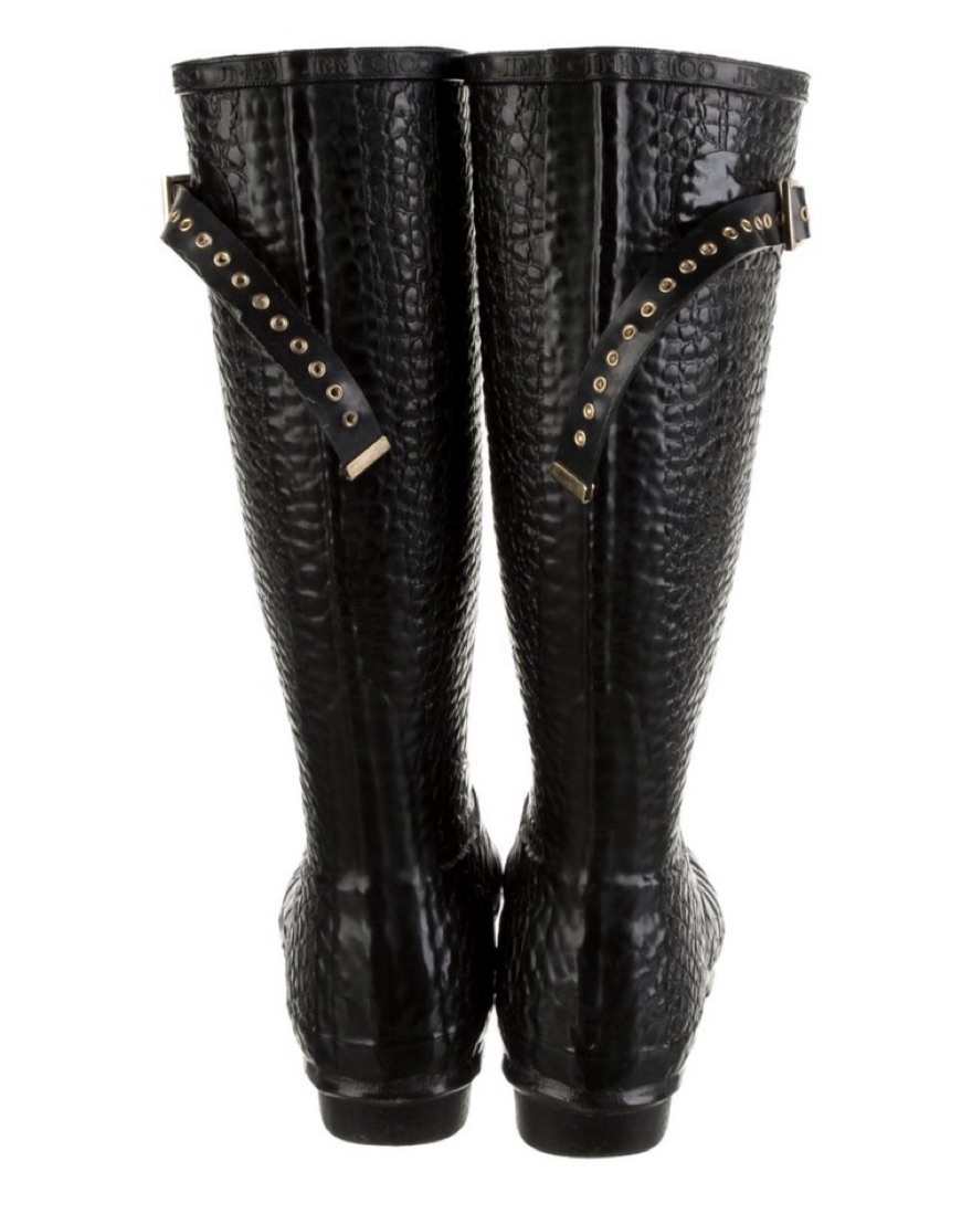Jimmy Choo X Hunter Crocodile Rain Boots by Jimmy Choo x Hunter