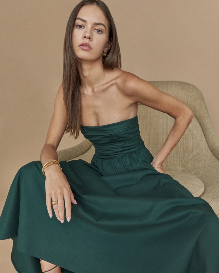 Reformation Lissa dress green by Reformation - Pickle