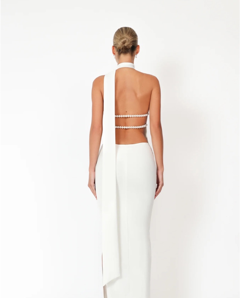 Pearl Back Dress by Khanums - Pickle
