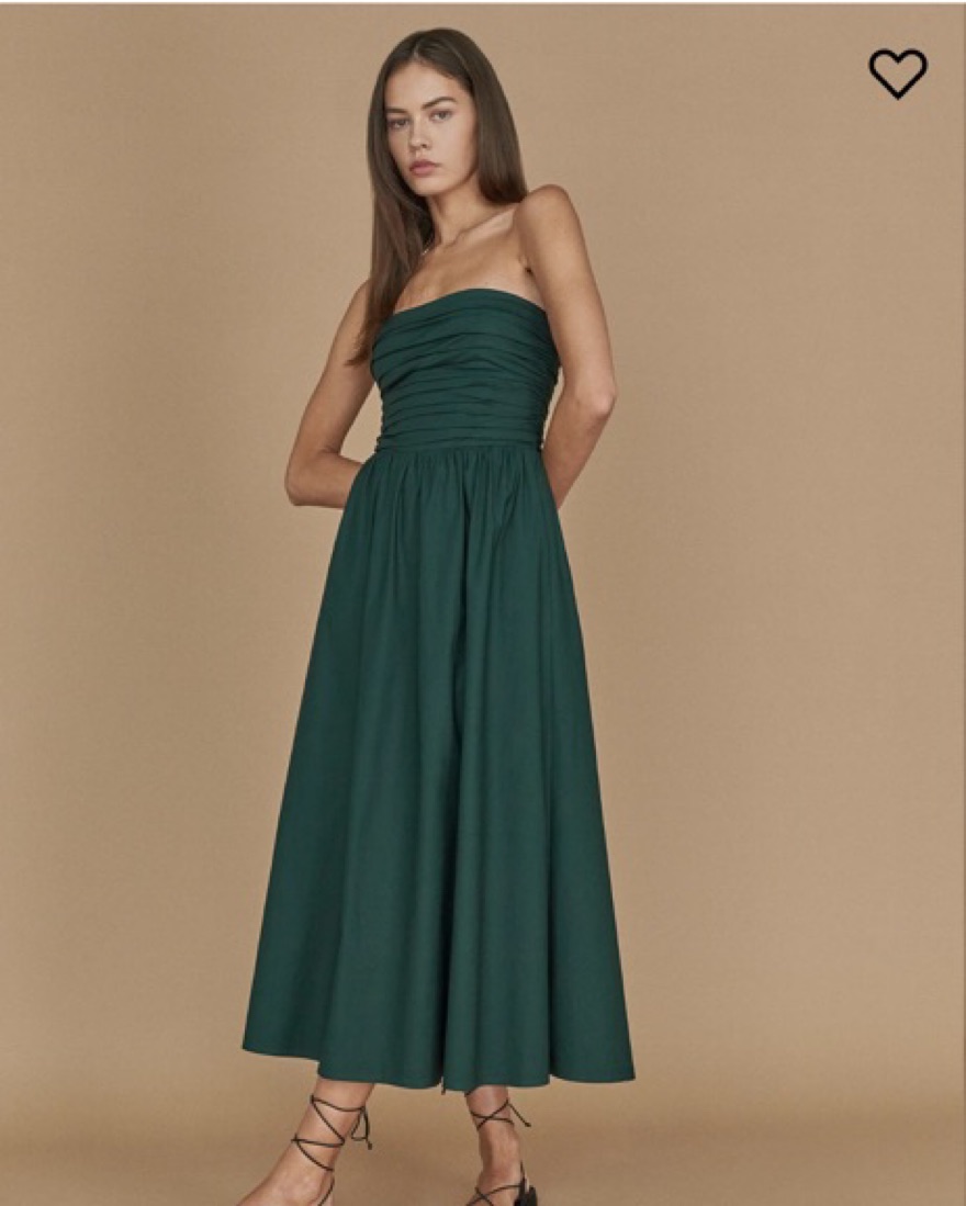 クラシック REFEXE Reformation Lissa dress green by Reformation - Pickle