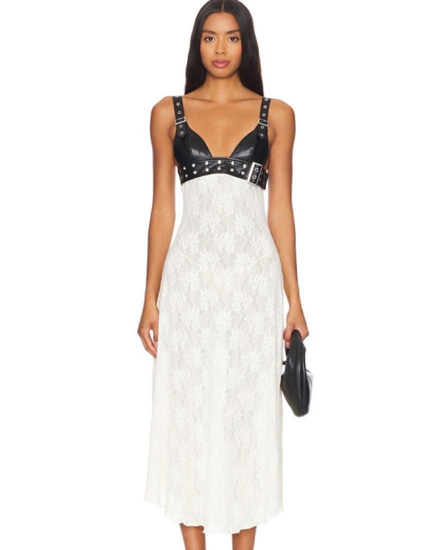 Belt Bodice Midi Dress by WeWoreWhat - Pickle