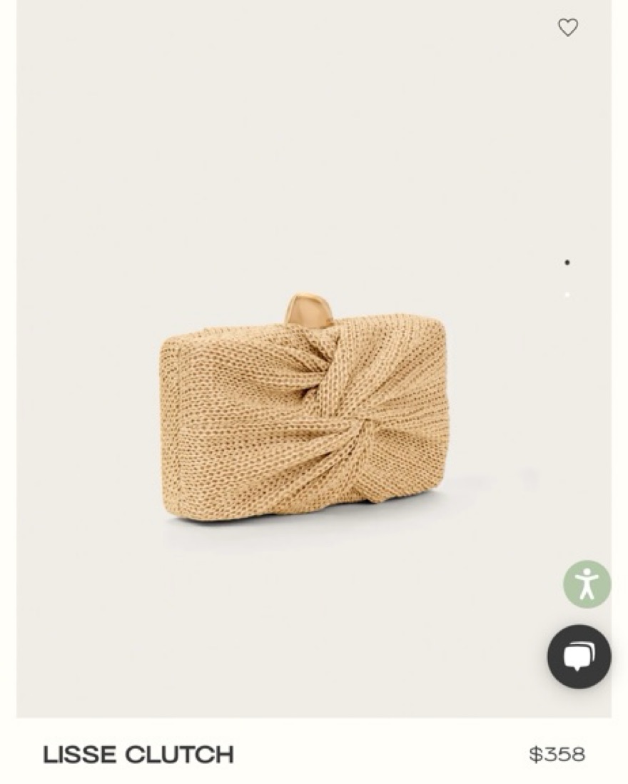 Cult gaia Ratan Lisse Clutch by Cult Gaia - Pickle