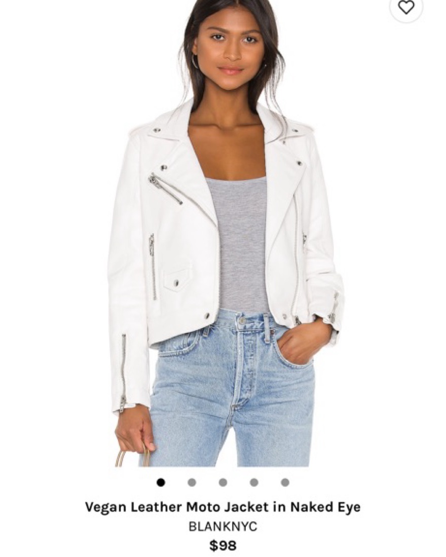 BlankNYC White Leather Jacket by BlankNYC - Pickle