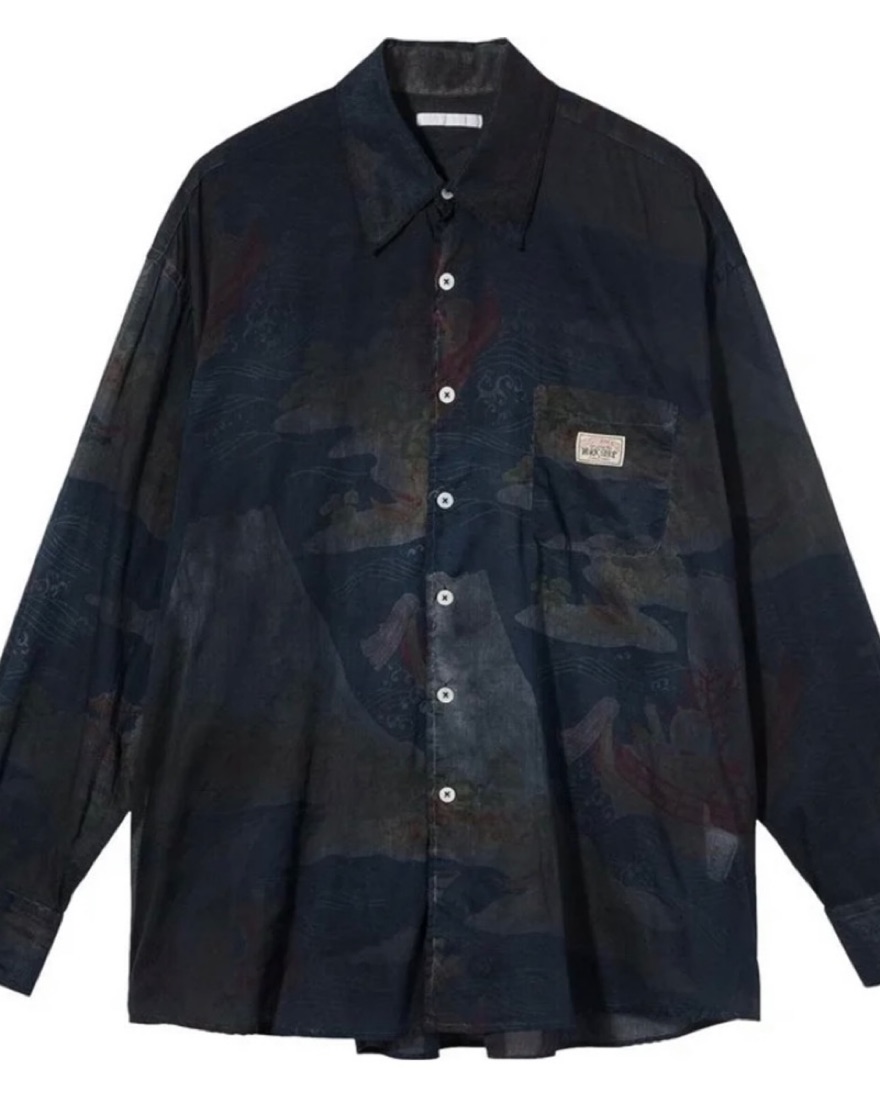 トップス XL STUSSY OUR LEGACY BORROWED SHIRT Stussy x Our Legacy Borrowed Shirt Grey/Beige Men's - US