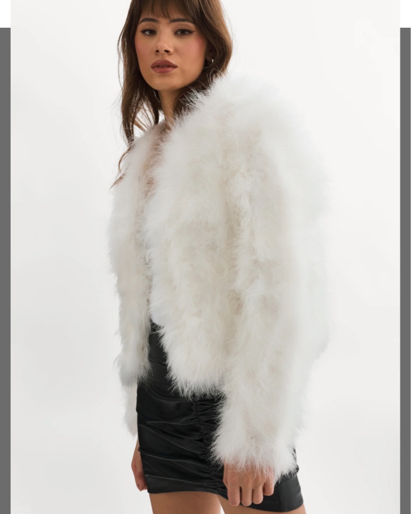 Soft and Cozy Faux Fur Jacket by LAMARQUE - Pickle