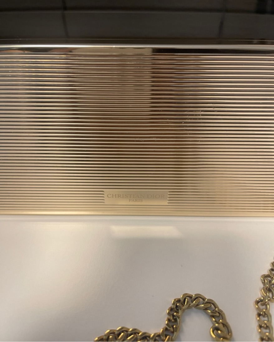 Dior ROUGE DIOR MINAUDIÈRE CLUTCH by Christian Dior - Pickle