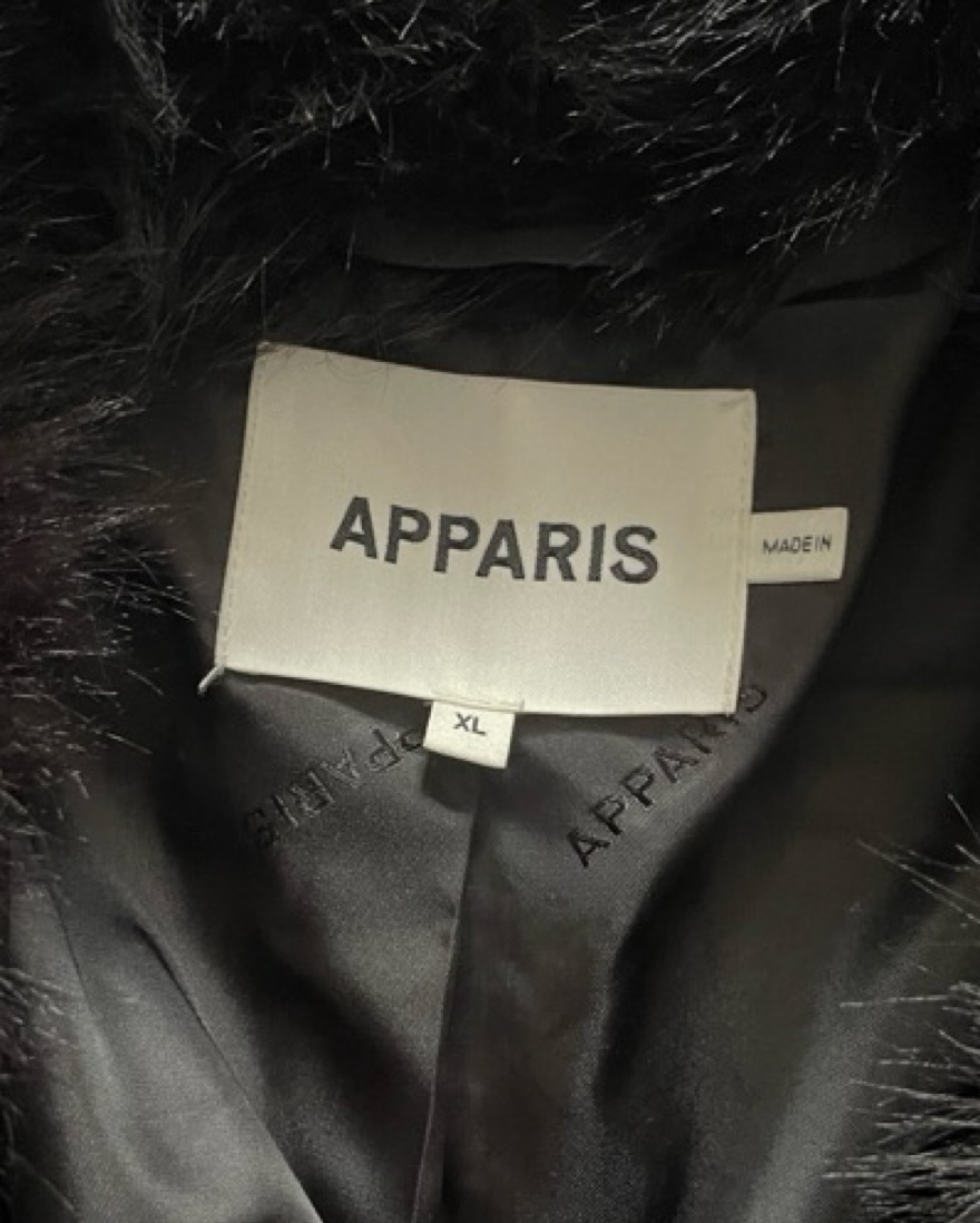 Apparis Pamela Fur Coat by APPARIS - Pickle
