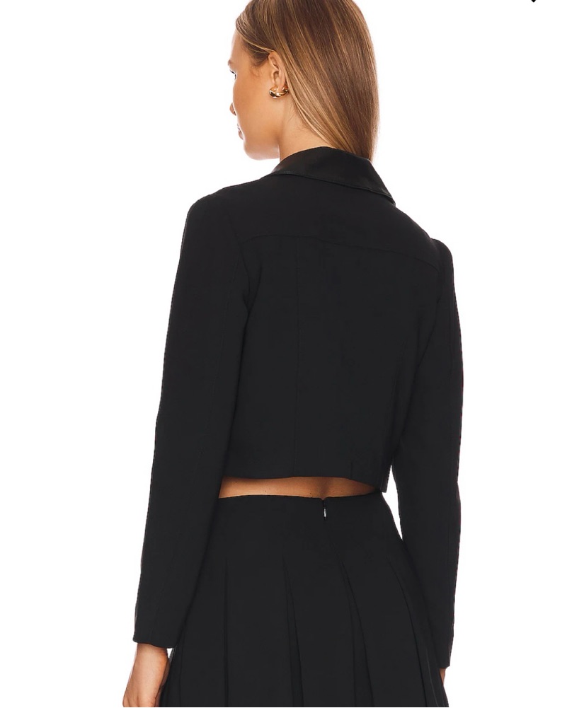 sk071781　Amandaブラック Amanda Uprichard Dale Skort in Patent Leather