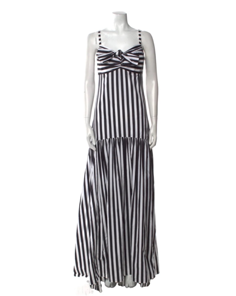 Caroline Constas Stripe Drop Waist Dress by Caroline Constas - Pickle