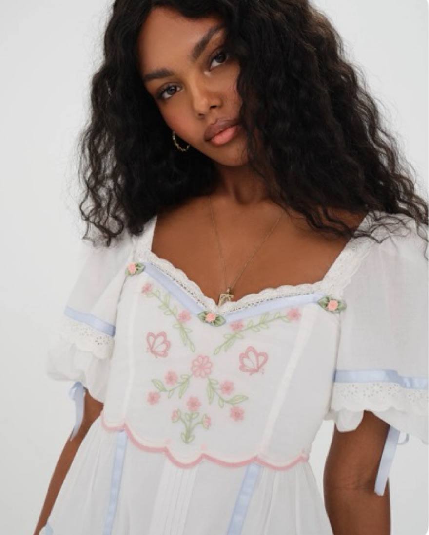 For Love & Lemons Meadow Mini Dress by For Love & Lemons - Pickle