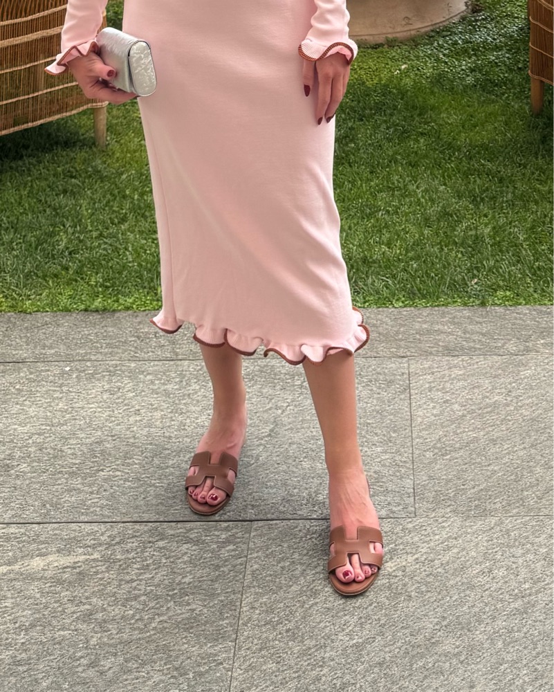 Hermes Oasis Sandal by Hermes - Pickle