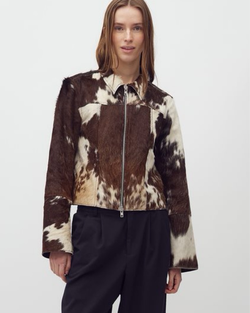 mbym Cow Leather Jacket (Ponyhair) by mbym - Pickle