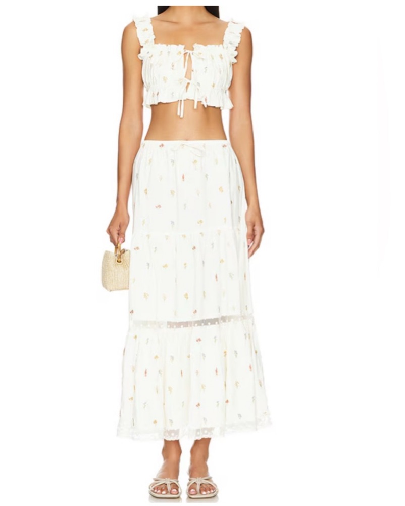 WeWoreWhat White 2 piece-set by WeWoreWhat - Pickle