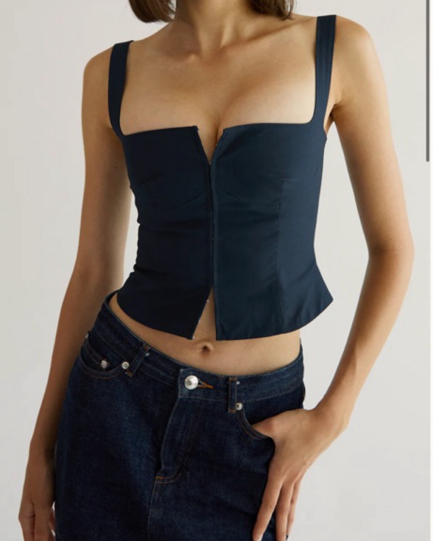 Orseund Iris Minimal Bustier Top by Orseund Iris - Pickle