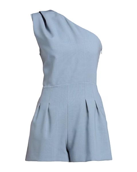 Blue-grey One Shoulder Romper by Iro - Pickle