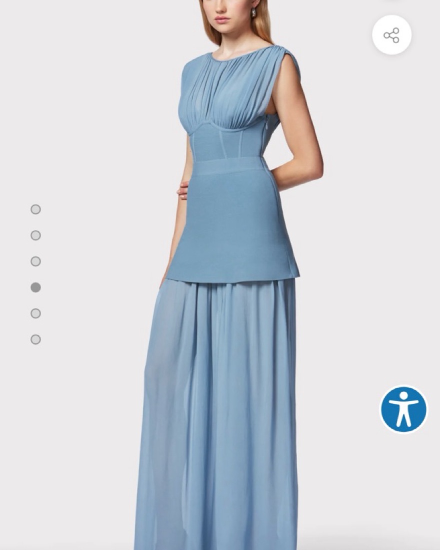 Herve Leger Milano Corset Gown by Herve Leger - Pickle