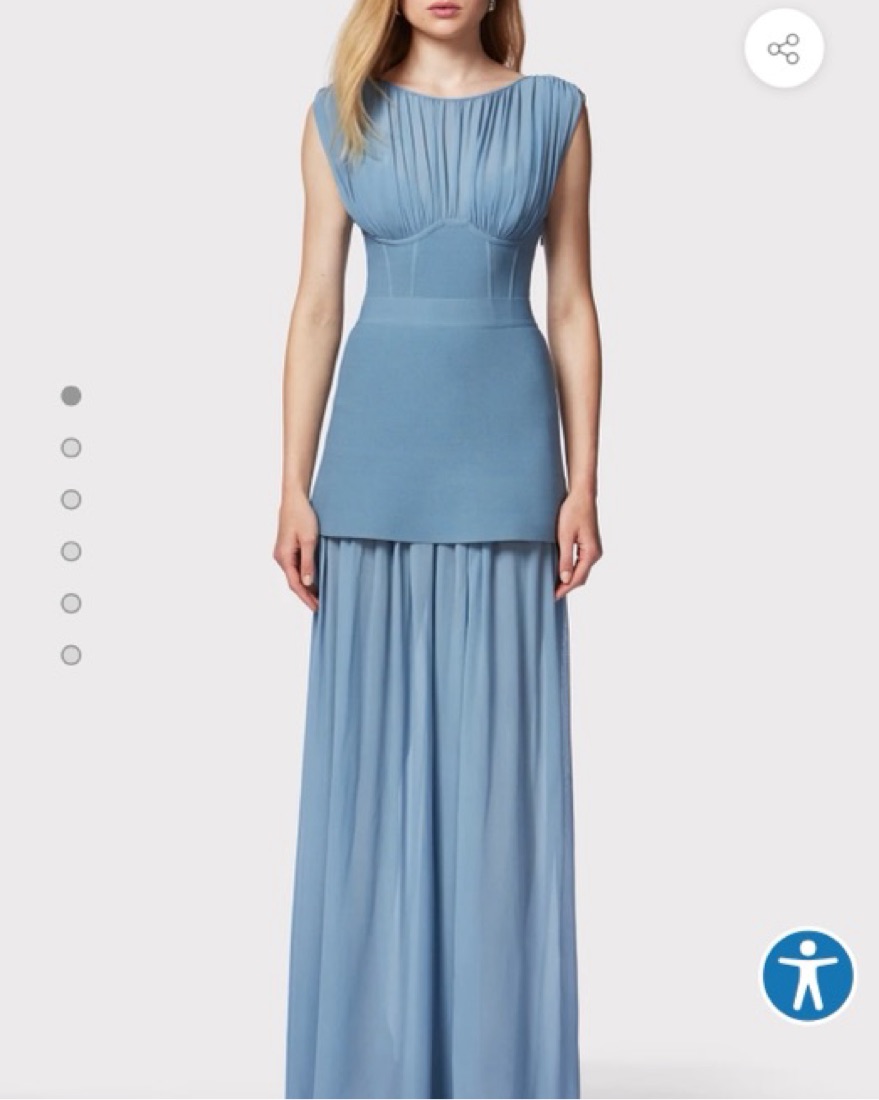 Herve Leger Milano Corset Gown by Herve Leger - Pickle