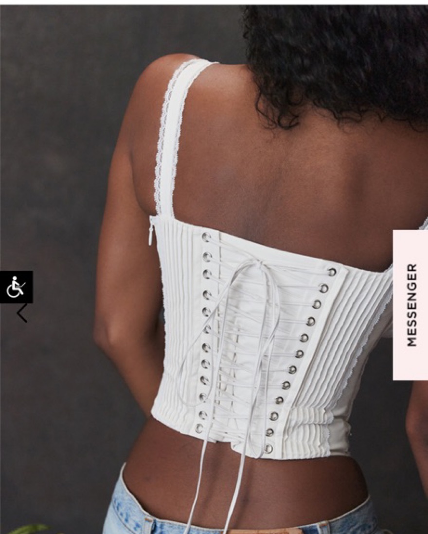 House of CB Gini corset Top by House of CB - Pickle