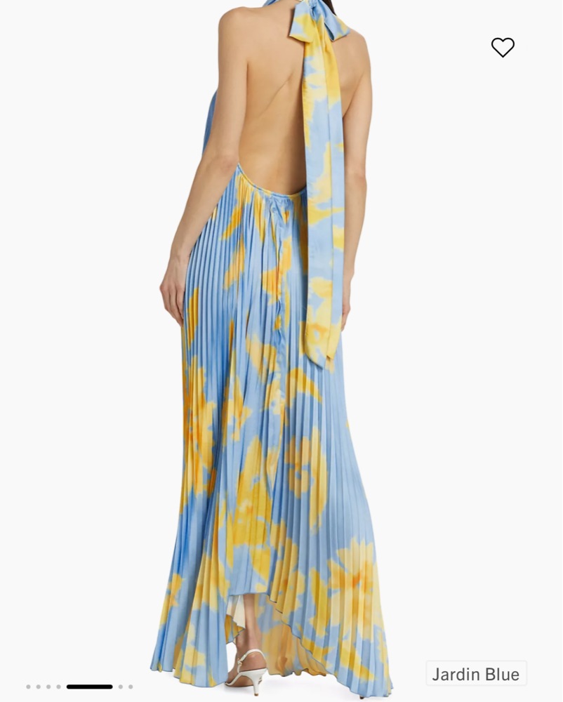 L'idee Opera Gown Jardin Blue Size 6 by L'idee - Pickle