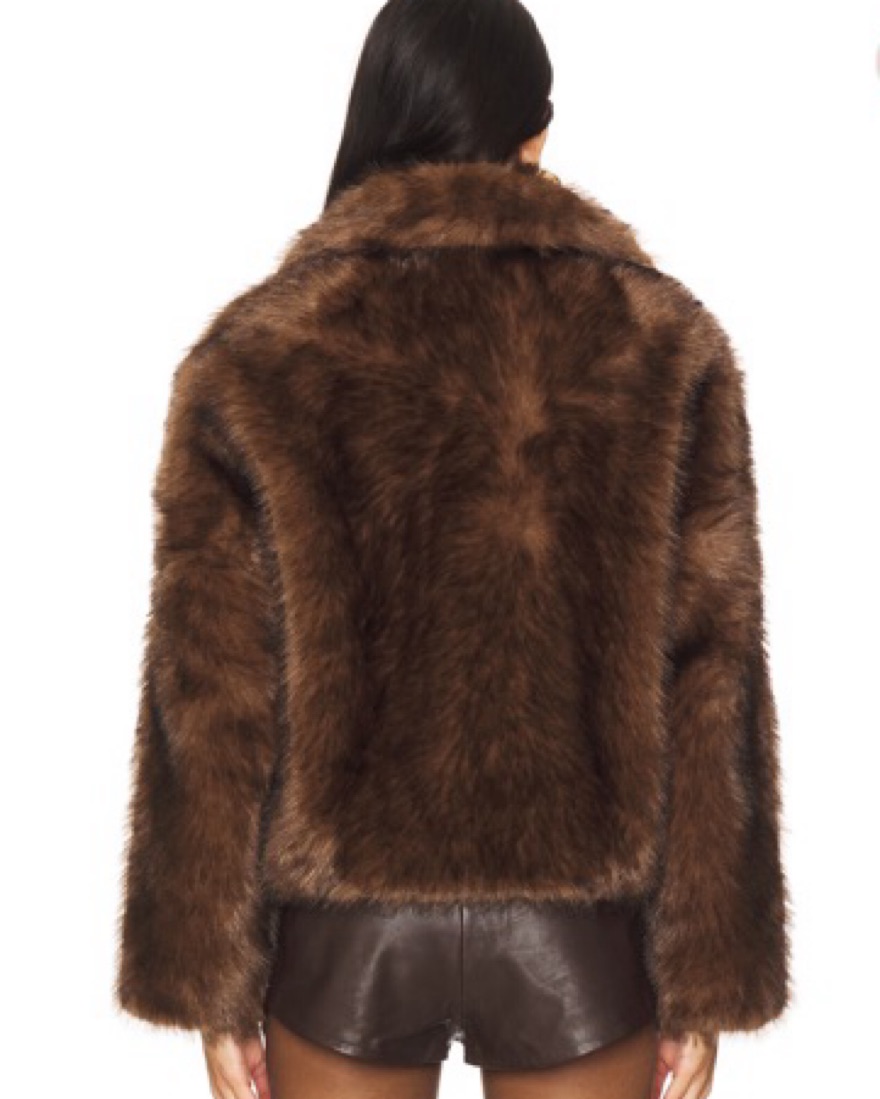 Adrienne Landau Brown Faux Fur Coat 🤎 by Adrienne Landau - Pickle