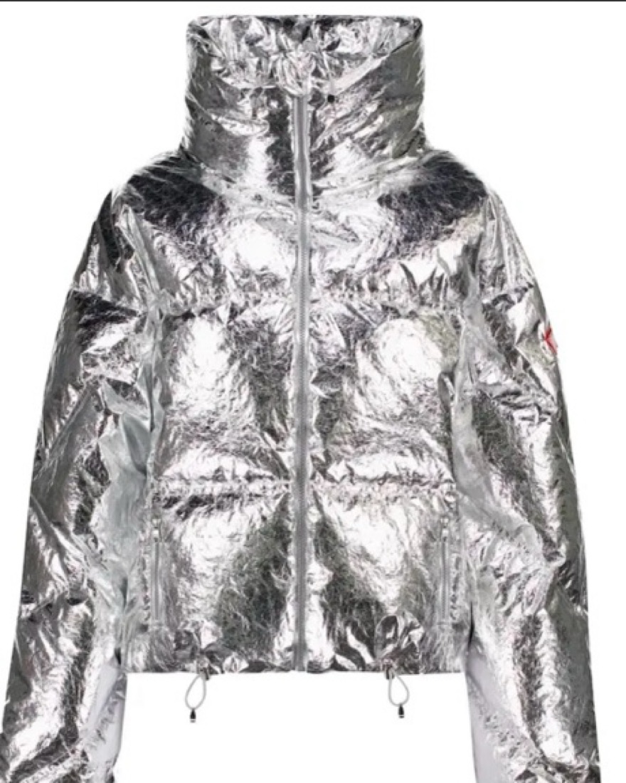 Cordova Silver Metallic Down Ski Jacket by Cordova - Pickle