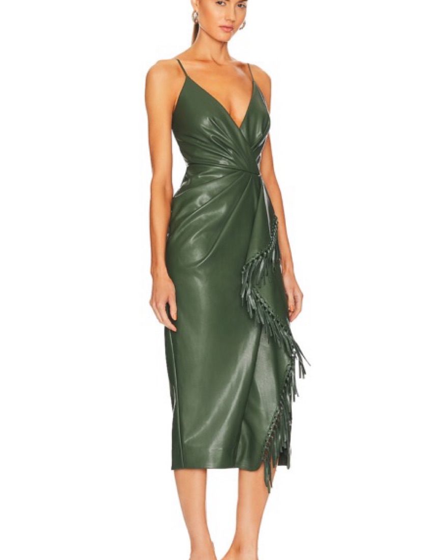 Simkhai Vegan Leather Midi Dress by Jonathan Simkhai - Pickle