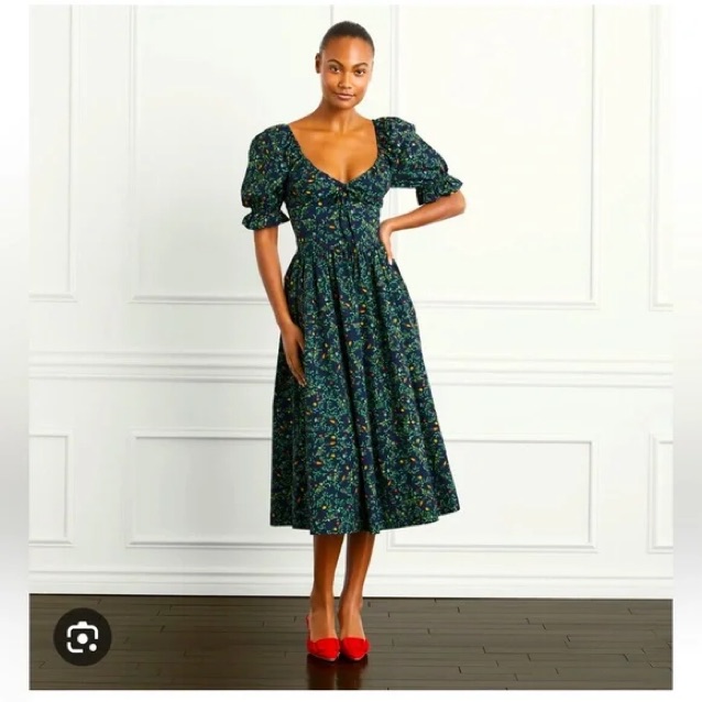 Ophelia Nap Dress - Midnight Garden by Hill House Home - Pickle