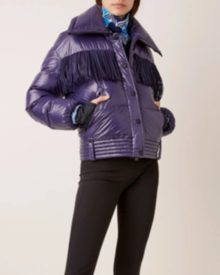 Moncler Grenoble Ski Jacket with Fringe by Moncler - Pickle