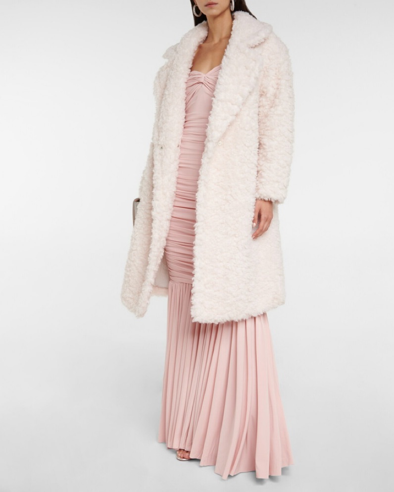 イヴサロモン YVES SALOMON METEO ミンクコート YVES SALOMON - Meteo Wool Coat by Yves Salomon - Pickle