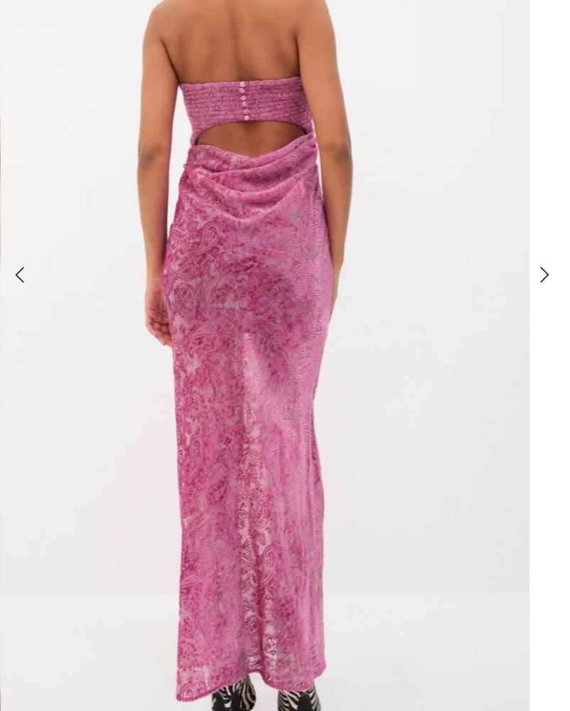 For Love And Lemons Francesca Maxi Dress by For Love & Lemons - Pickle