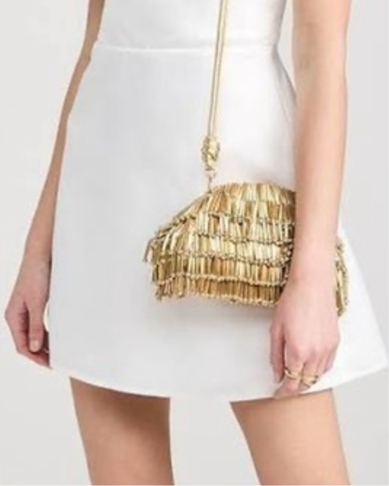 Cult Gaia Jaala Nano Fringe Embellished by Cult Gaia - Pickle