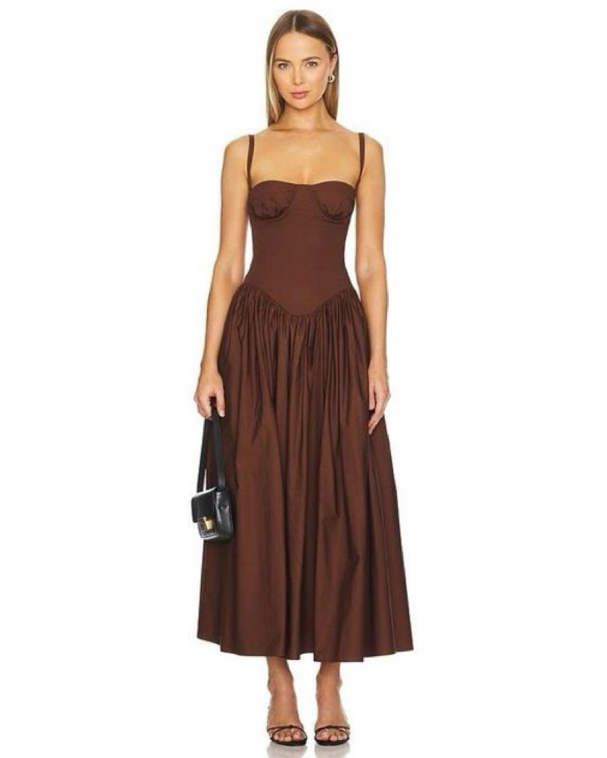 Tularosa Emma Midi Dress by Tularosa - Pickle