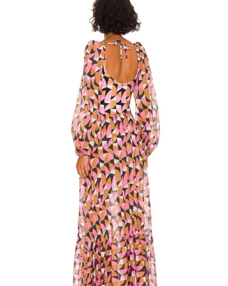 PatBO Piltka Lace Up Maxi Dress by PatBo - Pickle