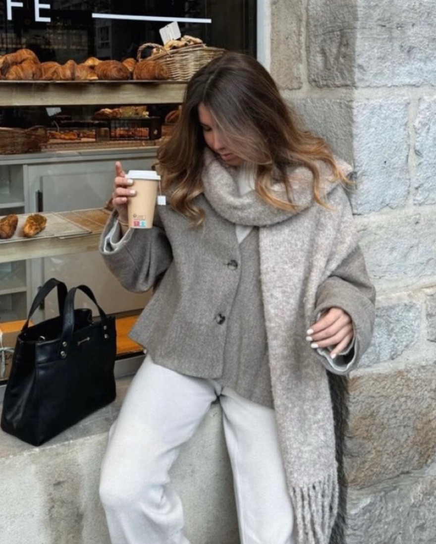 Zara Manteco Wool Straight Cut Jacket by Zara - Pickle