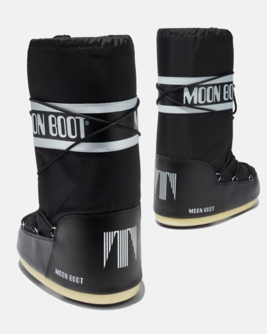 靴 moon boot LTRACK LOW BLACK NYLON BOOTS | Moon Boot®