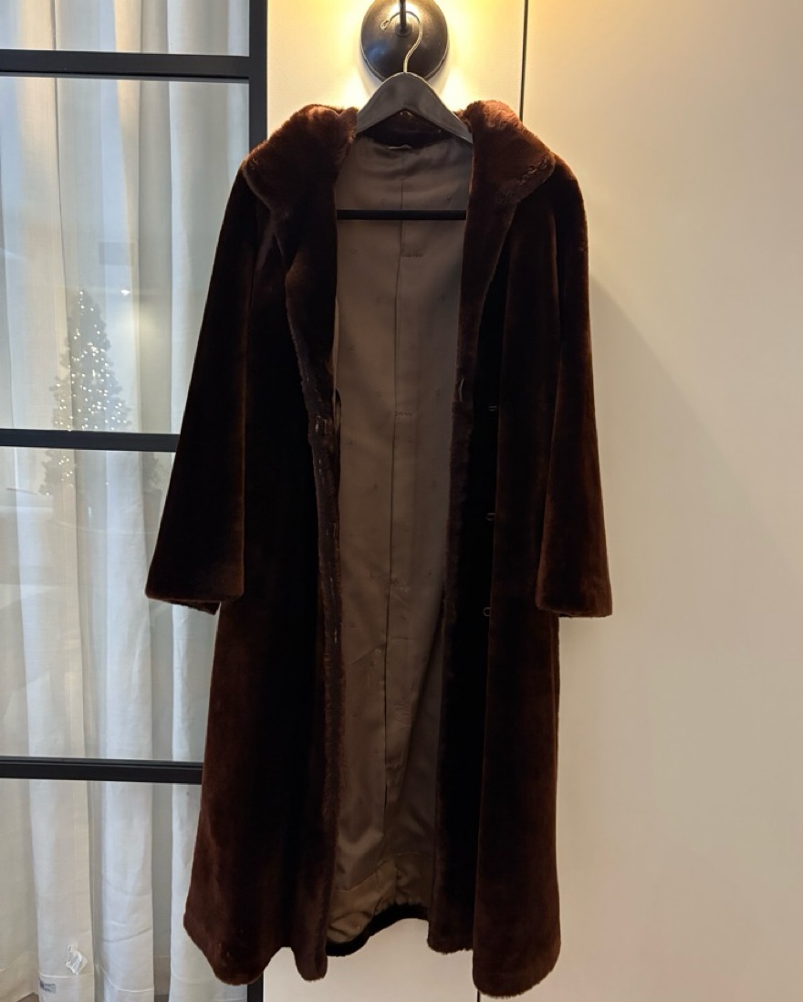 Genuine Sheared Mink Fur Coat by Saks Fifth Avenue - Pickle