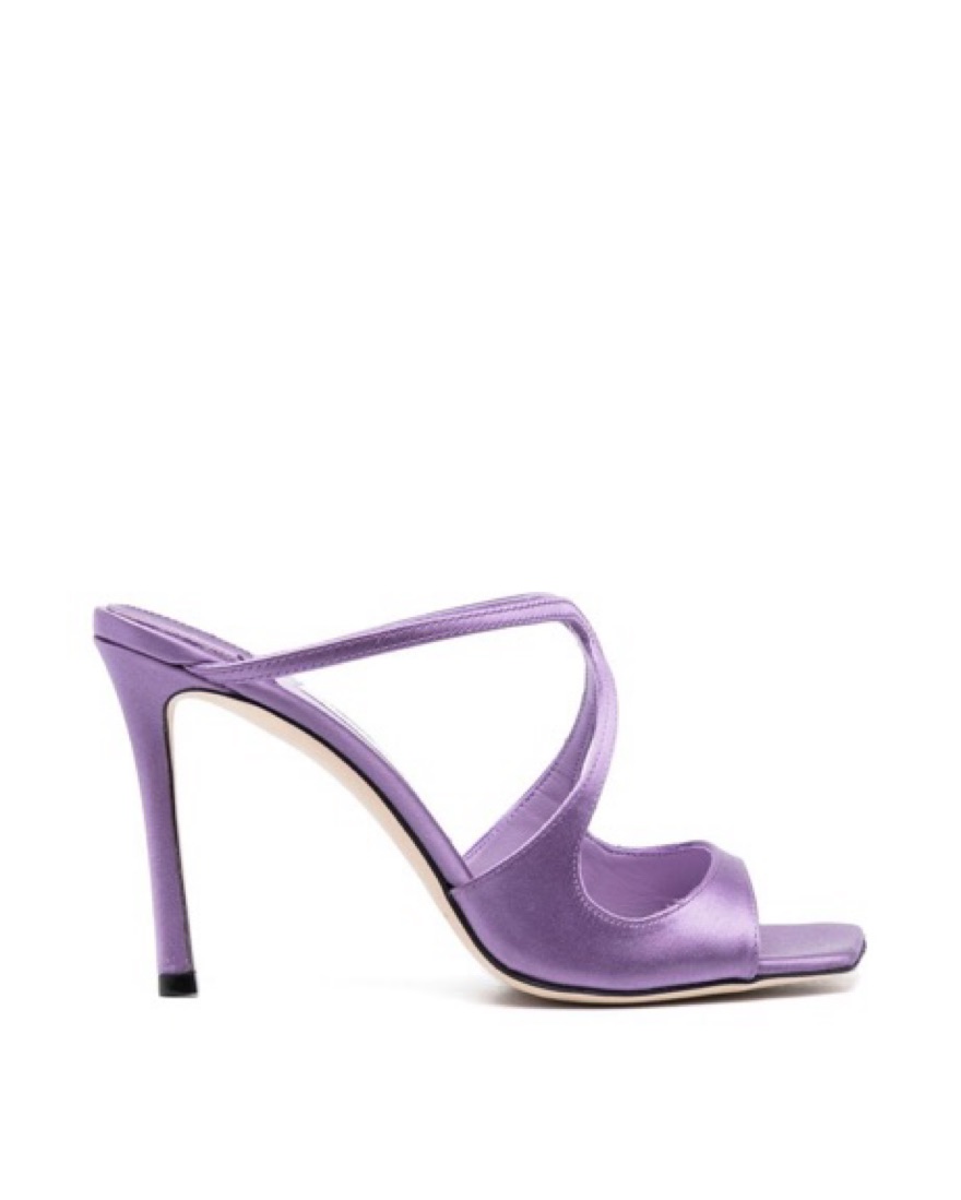 Jimmy Choo Anise 95 Purple Satin by Jimmy Choo - Pickle